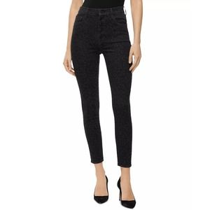J BRAND Lillie High Rise Crop Leopard Print Skinny Jeans Sz 24 Savannah NWT 0120